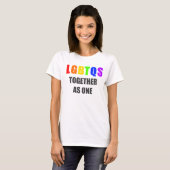 一緒のLGBTQS 1として Tシャツ (正面フル)