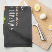 一緒のWasabiおよび永久にショウガ キッチンタオル (四つ折り)