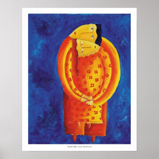 一緒コンテンポラリーにア絵画クリルのプリント ポスター (正面)