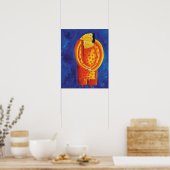 一緒コンテンポラリーに絵画の芸術プリント ポスター (キッチン)