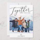 一緒シンプルに2021年よりホリデーカード シーズンカード (正面)