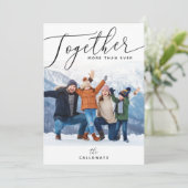 一緒シンプルに2021年よりホリデーカード シーズンカード (スタンド正面)