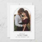 一緒メリーにサンセットアーチ写真クリスマスカード シーズンカード (正面)