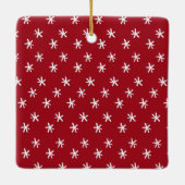 一緒メリーにスクリプト写真メリークリスマス セラミックオーナメント (裏面)