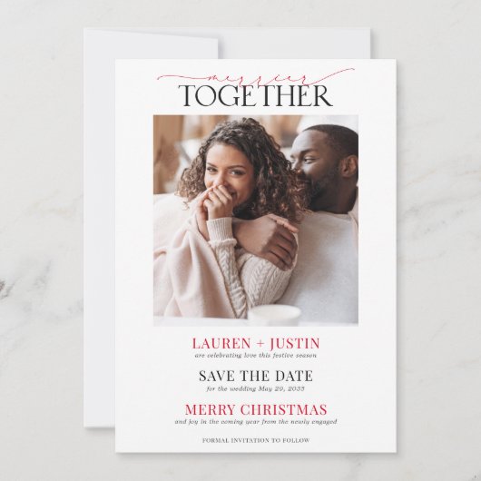 一緒メリーに休日婚約日付を保存 セーブザデート (正面)