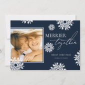 一緒メリーに写真クリスマスホリデーカード シーズンカード (正面)