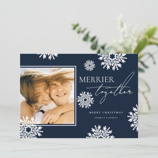一緒メリーに写真クリスマスホリデーカード シーズンカード (スタンド正面)