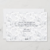 一緒メリーに植物学メリークリスマス シーズンカード (裏面)