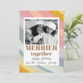 一緒メリーに1写真メリークリスマスレインボー シーズンカード (スタンド正面)