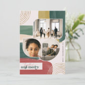 一緒メリーに |抽象芸術モダンフォトクリスマス (スタンド正面)