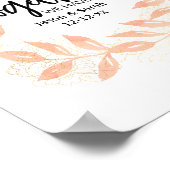 一緒モダンに引用文&コー葉ルパーソナライズされた ポスター (角)