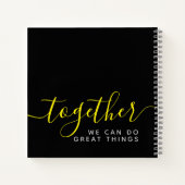 一緒感動的に事ができ素晴らしる ノートブック (裏面)