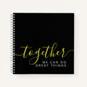 一緒感動的に事ができ素晴らしる ノートブック (正面)