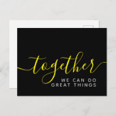 一緒感動的に事ができ素晴らしる ポストカード (正面/裏面)