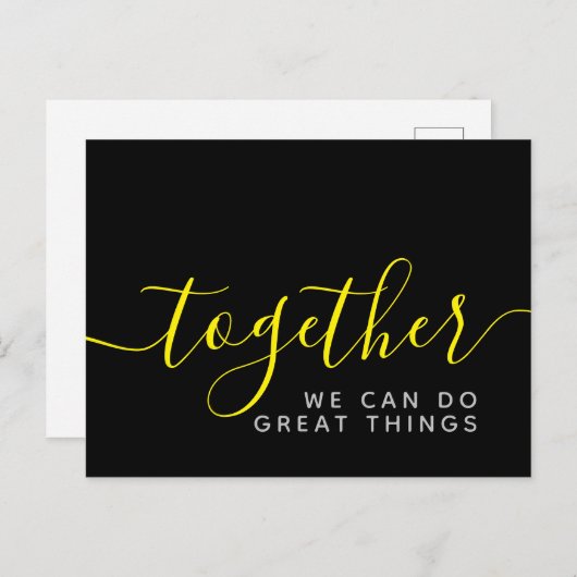 一緒感動的に事ができ素晴らしる ポストカード (正面/裏面)