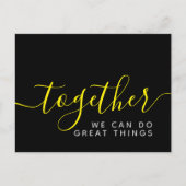 一緒感動的に事ができ素晴らしる ポストカード (正面)