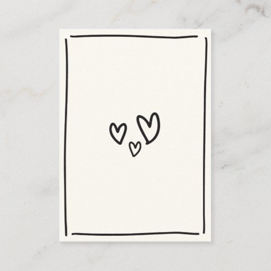 一緒描に結婚 エンクロージャーカード (裏面)