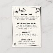 一緒描に結婚 エンクロージャーカード (正面)