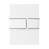 一緒描に結婚 招待状ベリーバンド (裏面例)