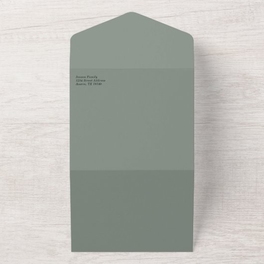 一緒数々のにフォトギャラリーのクリスマス オールインワン招待状 (外側)