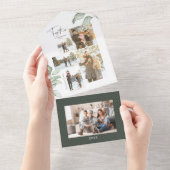 一緒数々のにフォトギャラリーのクリスマス オールインワン招待状 (貼ってはがせる)