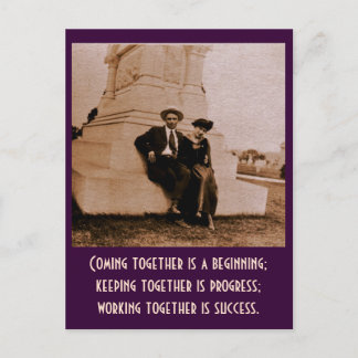 一緒来に始まり、一緒保に… ポストカード