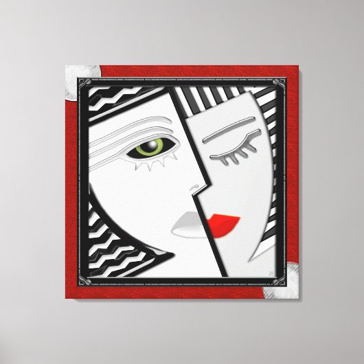 一緒来に キャンバスプリント (正面)