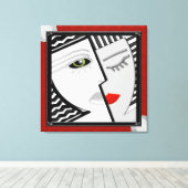 一緒来に キャンバスプリント (インサイチュ (ウッドフロア))