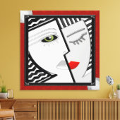 一緒来に キャンバスプリント (インサイチュ (リビング))