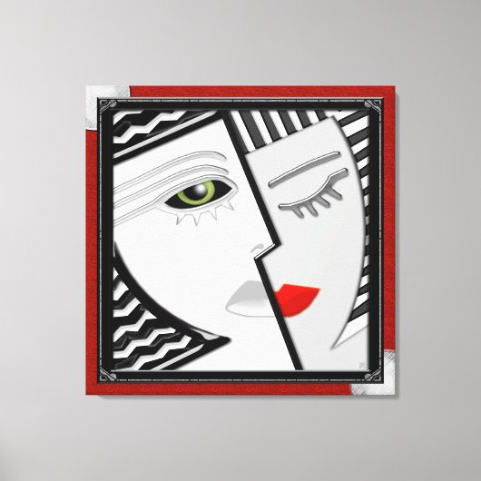 一緒来に キャンバスプリント (正面)