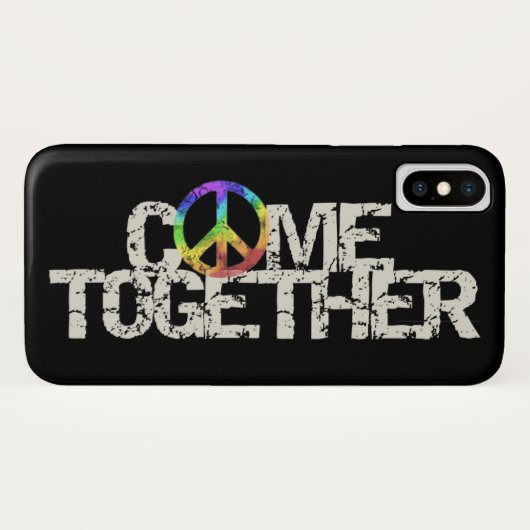 一緒来に | Peace and Unity iPhoneケース Case-Mate iPhoneケース (裏面(横))