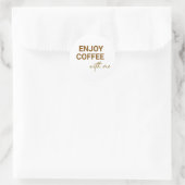 一緒楽しむにコーヒー ラウンドシール (バッグ)