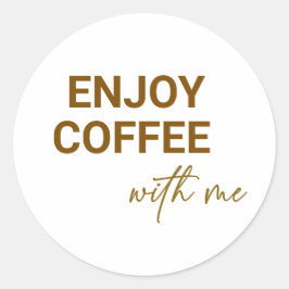 一緒楽しむにコーヒー ラウンドシール