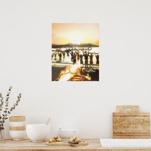 一緒祝に ポスター (キッチン)