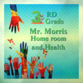 一緒３年生教室窓ステッカー ウィンドウサイン (シート3)