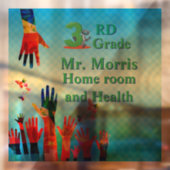 一緒３年生教室窓ステッカー ウィンドウサイン (シート2)