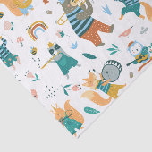 一群のカラフル動物 薄葉紙 (詳細)