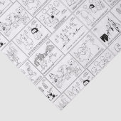 一群の論理の漫画のティッシュペーパー 薄葉紙 (詳細)