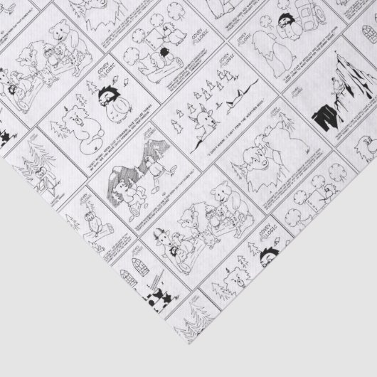 一群の論理の漫画のティッシュペーパー 薄葉紙 (詳細)