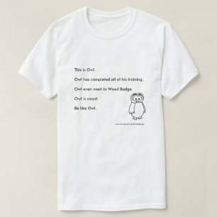 一群の論理の"フクロウのよう"のワイシャツであって下さい Tシャツ