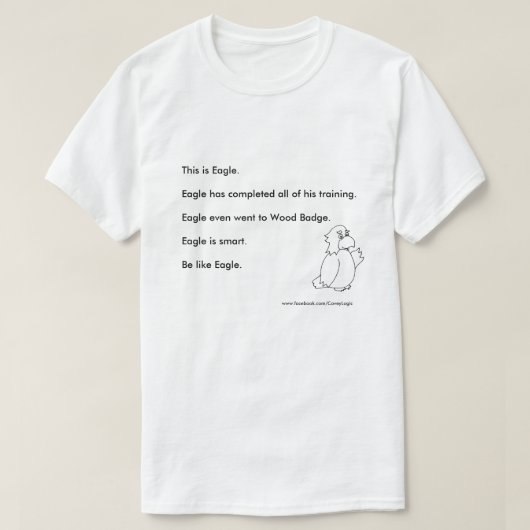 一群の論理の"ワシのよう"のワイシャツであって下さい Tシャツ (デザイン正面)