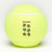 一群の黒抽象芸術のカラフル貝殻 テニスボール (裏面)