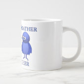 一羽の鳥が一緒に飲む ジャンボコーヒーマグカップ (右)