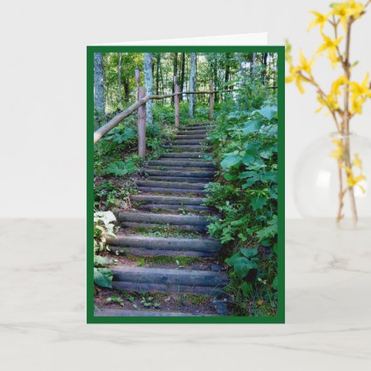 一考え歩ずつ カード (黄色い花)