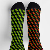 一致しないエンドウ豆とニンジン靴下 ソックス (上部)