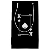 一致するキングスペードスーツトランプ モダン スモールペーパーバッグ (正面)