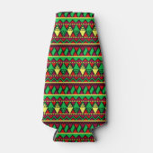 一致するクワンザイエローレッドブラックグリーン ボトルクーラー (正面)