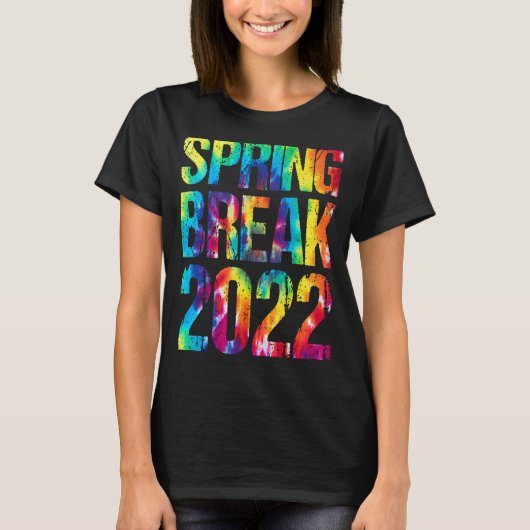 一致するグループばね破断2022絞り染めヴィンテージ Tシャツ (正面)