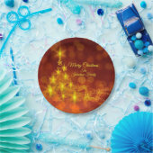 一致するセット金ゴールド星ツリー変更名7" ペーパープレート (パーティー)