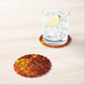 一致するセット金ゴールド星ツリー変更名 ペーパーコースター (インサイチュ)